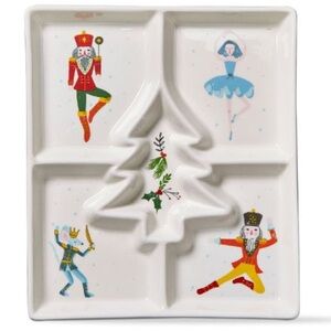 TAG NEW nutcracker divided dish - multi